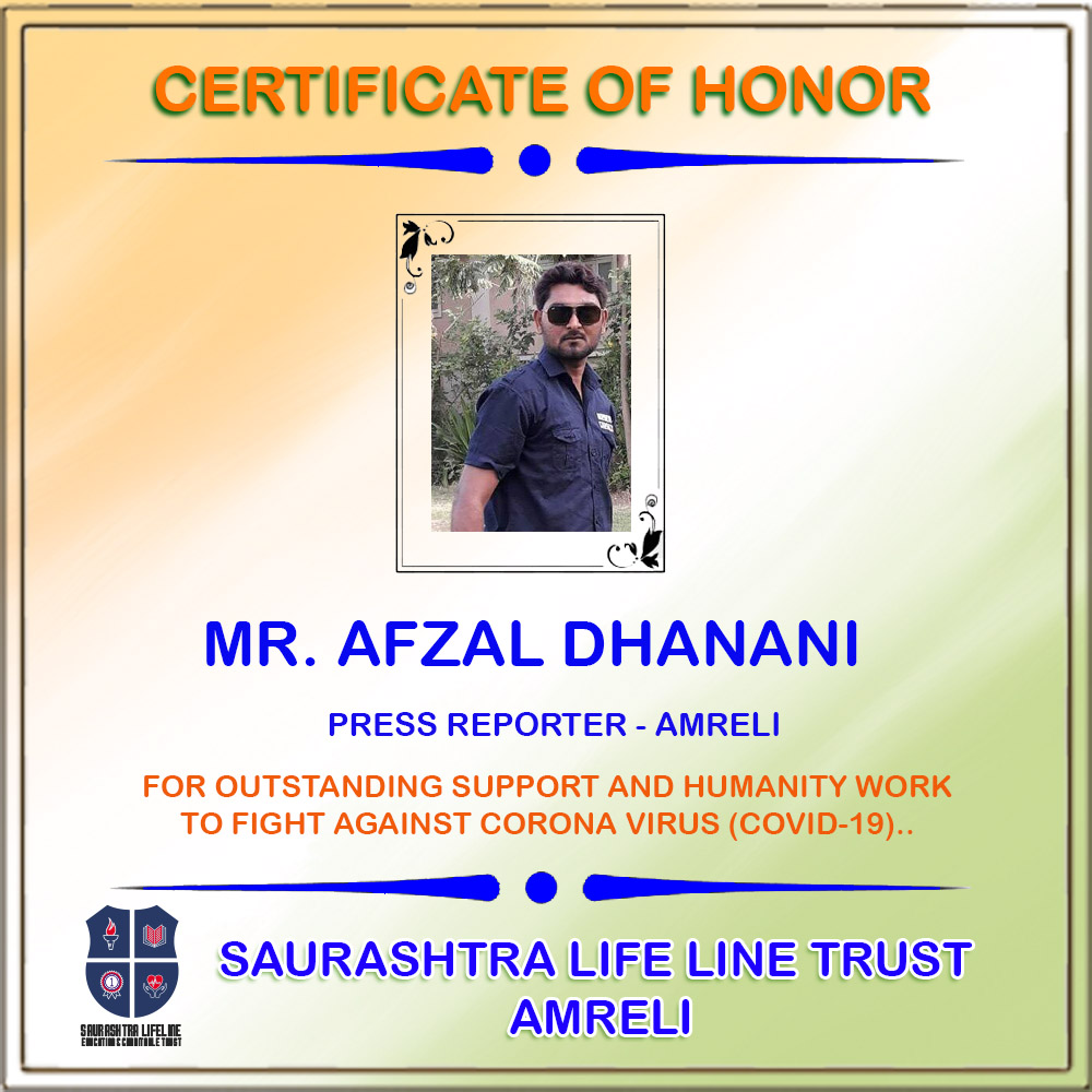 Certificate of Honor